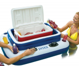 Inflatable Floating Beverage Cooler with Lid