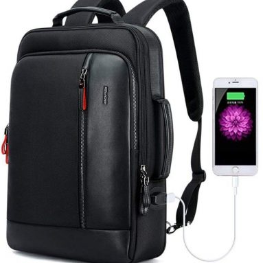 Intelligent Increase Backpack and Anti-Theft Laptop Rucksack with USB Charging Business Laptop Backpack