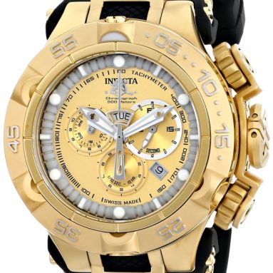 Invicta Men’s Subaqua Analog Display Swiss Quartz Black Watch