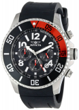 91% Discount: Invicta Men’s Black Dial Black Polyurethane Strap Watch