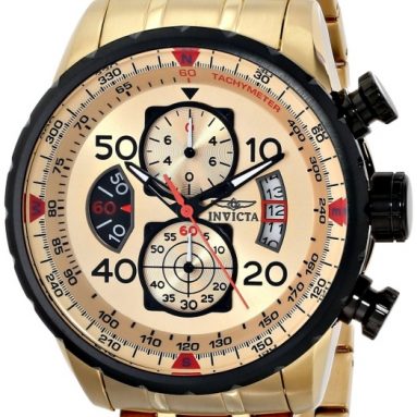 Invicta Men’s AVIATOR Gold Watch