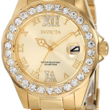 Invicta Women’s Gold Plated Stainless Steel Watch