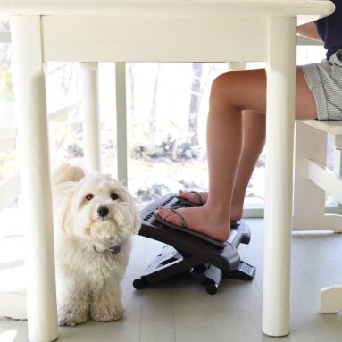 Adjustable Massage Footrest With Rollers