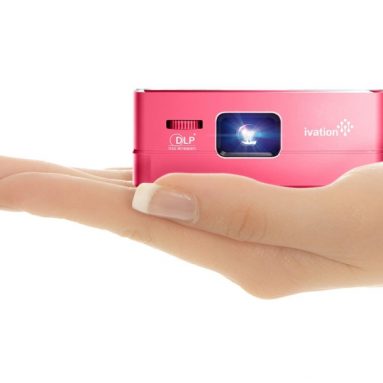 Ivation Pro3 Portable Rechargeable Smart DLP Projector