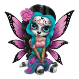 Jasmine Becket Griffith Bright Sofia Sugar Skull Fairy Figurine