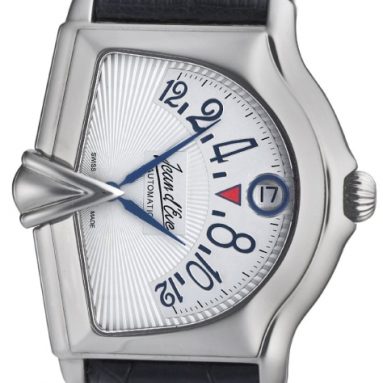 Jean D’eve Men’s Black Alligator-Leather Watch