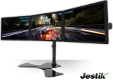 Jestik Arc Triple Monitor Stand Holds up to 27″ and 17.6 lbs per Monitor