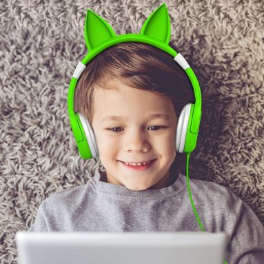 Kids Headphones Cat-inspired Over the Ear Headsets