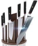 Knife Set Block- Phantom Series ‘Dragon Spire’ Magnetic Walnut Block Holder