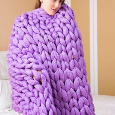 Chunky Knit Blanket Soft