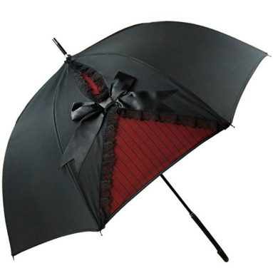Kung Fu Smith Black Vintage London British UV Protection Sun Stick Umbrella