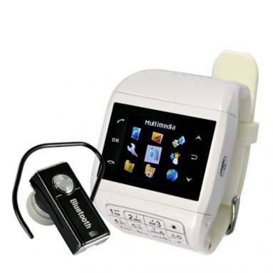 Dual SIM Touchscreen Mobile Phone Watch with Keypad