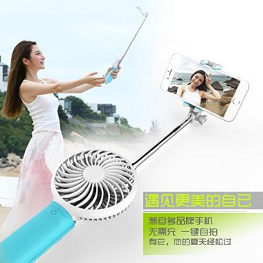 Mini mini fan with self timer pole USB fan