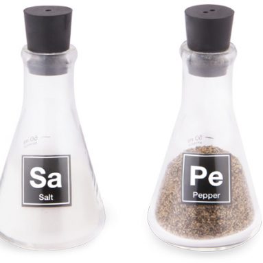 LAB FLASK SALT PEPPER SHAKERS