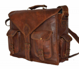 Vintage style messenger briefcase