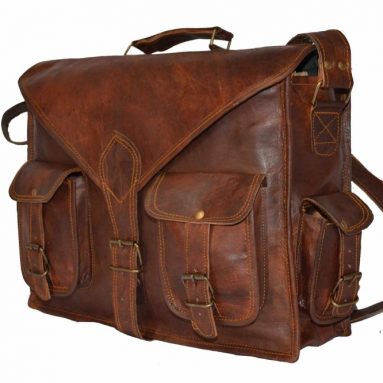 Vintage style messenger briefcase