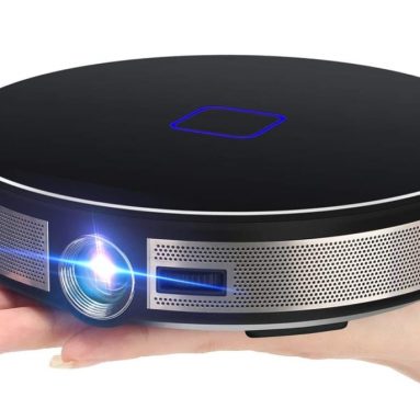 LED Android 6.0 Smart Mini Projector,Support 4K True 3D Home Theater Protable Video Projector