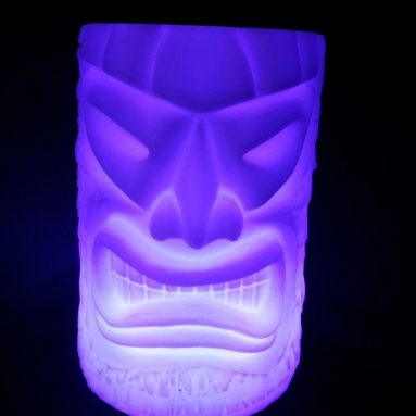 LED Angry Tiki Planter