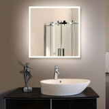 LED Bathroom Silvered Mirror with Touch Button