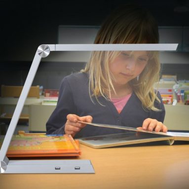 LED Desk Lamp with Build-in Qi Wireless Charger Stand