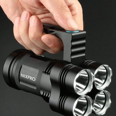 LED Flashlight 5000 Lumens Super Bright Waterproof 5 Modes Spotlight Searchlight Torch