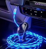 LED Flowing USB Charger Cable Light Shining Charger Light Up Charging