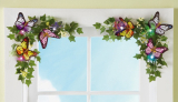 LED Lighted Floral Butterfly Corner Decorations