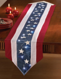 LED Lighted Patriotic Table Runner