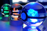LED rotating base base changes color led toy night lamp Pikatchu