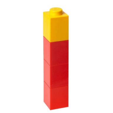 LEGO Red Drinking Bottle with Yellow Lid