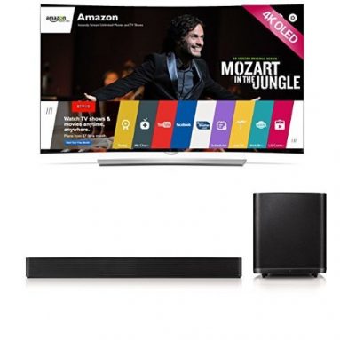 LG Electronics Curved 65-Inch TV with Sound Bar