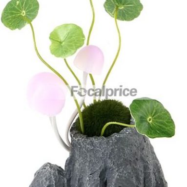 3-LED 7-Color Lifelike Mushroom Light