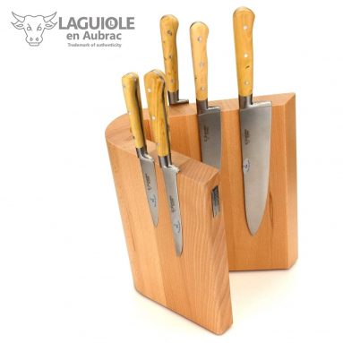 Laguiole en Aubrac french 5-piece cook’s knife set