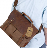 Langforth Genuine Leather Vintage 15.6 Laptop