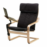 Laptop Chair with Adjustable Desk Table Stand for Tablet or Laptop