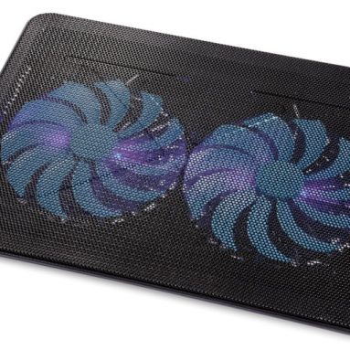 Laptop Notebook Cooling Pad Chill Mat with Dual 160mm Blue LED Fans