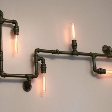 Large Industrial Steampunk Wall Light