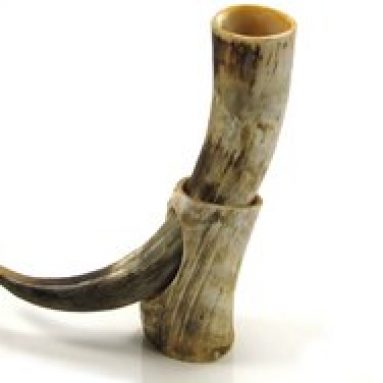 Large Natural Viking Usable Drinking Horn & Stand