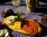 Large Sustainable Wood Serving and Cutting Board With Bark