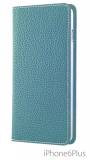 Leather Case with Slots for Credit Cards and Cash for iPhone 6S Plus6 Plus 5.5 Inch – Aquablue