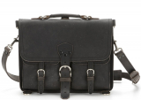 Leather Medium Thin Front Pocket Briefcase