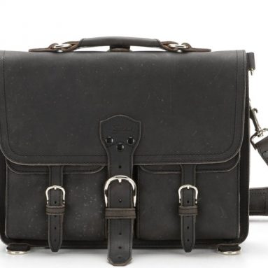 Leather Medium Thin Front Pocket Briefcase