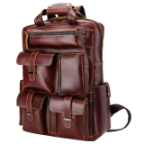 Leather Vintage Laptop Backpack