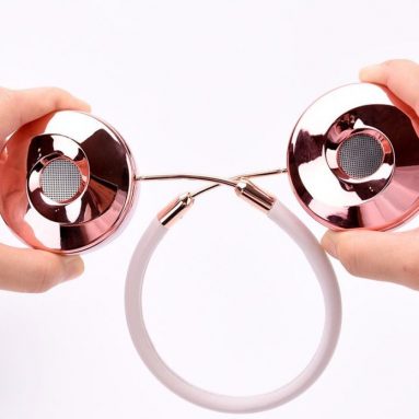 Liboer Rose Gold On-Ear Foldable Headphones