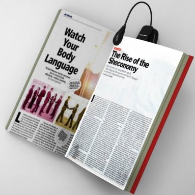 Light Boss clip-on Black LED Book