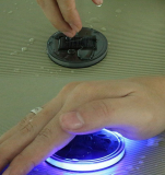 Light Sensor Solar LED Car Cup Holder