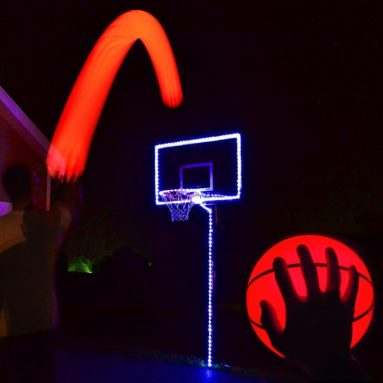 Light Up Basketball Hoop Kit with LED Basketball
