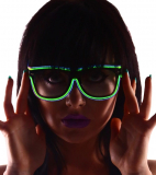 Light Up EL Wire Wayfarer Rave Festival Glasses
