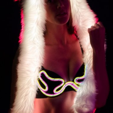 Light Up Fur Animal Hoodie