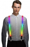 Light Up LED Suspender Double Stripe